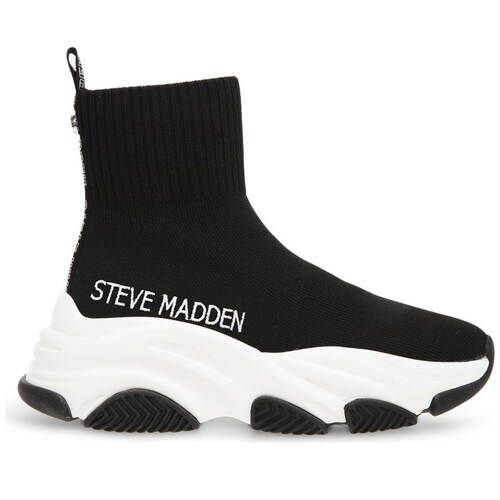 Tenis de Bota Textil Negro Steve Madden