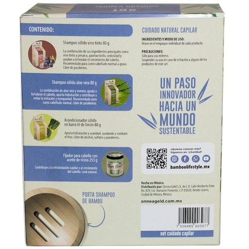 Set Cuidado Capilar 5 Pzas Bam Boo! Lifestyle