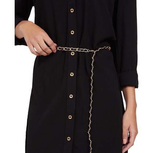 Vestido de Manga Corta con Diseño Liso Guess