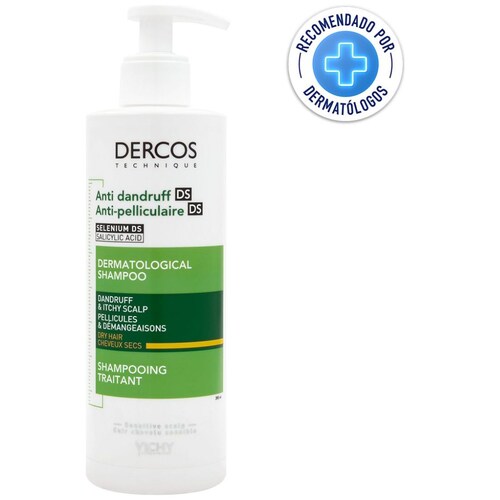 Vichy Shampoo Dercos Anticaspa para Cabello Seco 390Ml