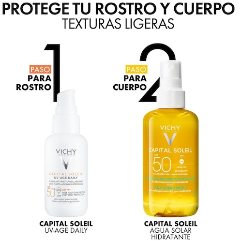 Vichy Capital Soleil Agua Solar Hidratante Fps50 200Ml