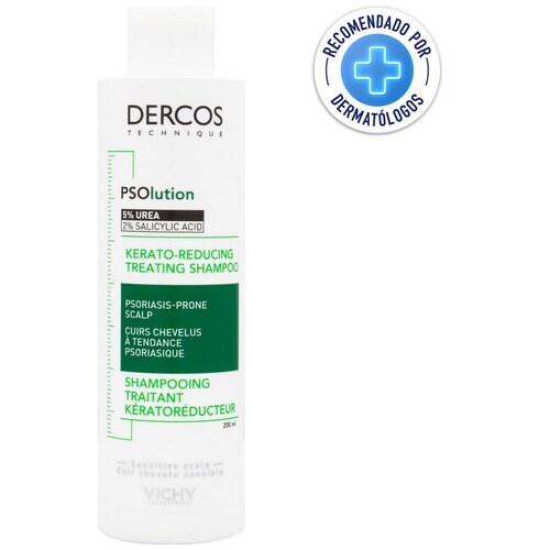 Vichy Dercos Psolution Shampoo de Tratamiento Keratorreductor para Piel Cabelluda Sensible 200Ml