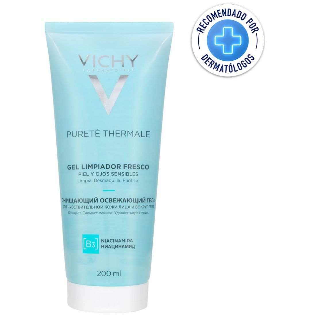 Vichy Gel Limpidor Pureté Thermale 200 ml image number 3