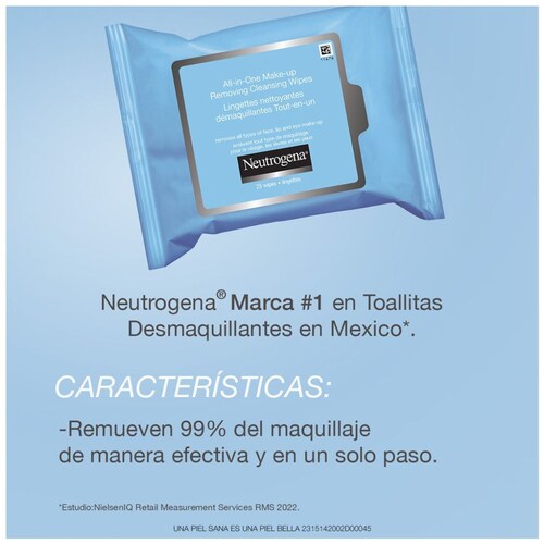 Neutrogena Toallitas Desmaquillantes 25Pzs