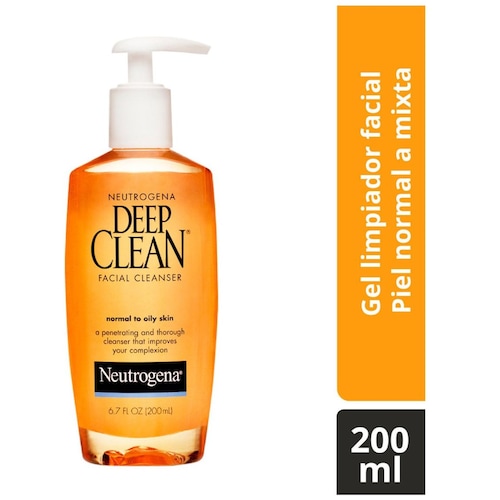 Neutrogena Gel Limpiador Facial Deep Clean Ácido Salicílico 200Ml