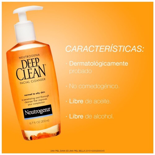 Neutrogena Gel Limpiador Facial Deep Clean Ácido Salicílico 200Ml
