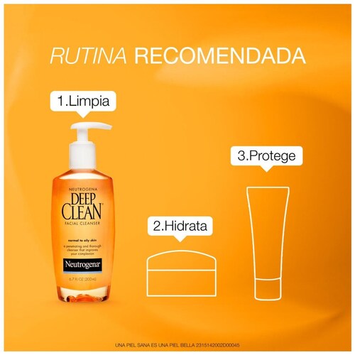 Neutrogena Gel Limpiador Facial Deep Clean Ácido Salicílico 200Ml