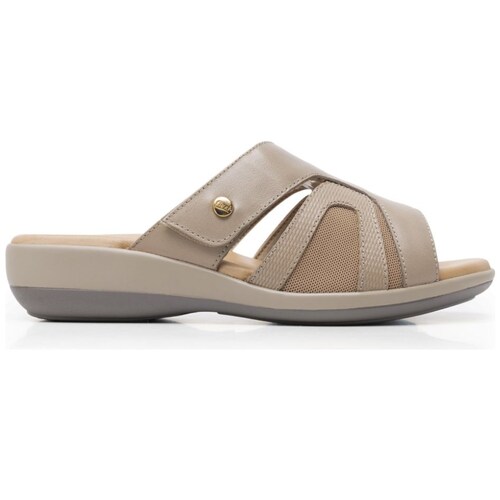 Sandalia en Diseño Flat Color Beige Flexi