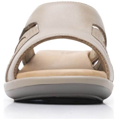 Sandalia en Diseño Flat Color Beige Flexi
