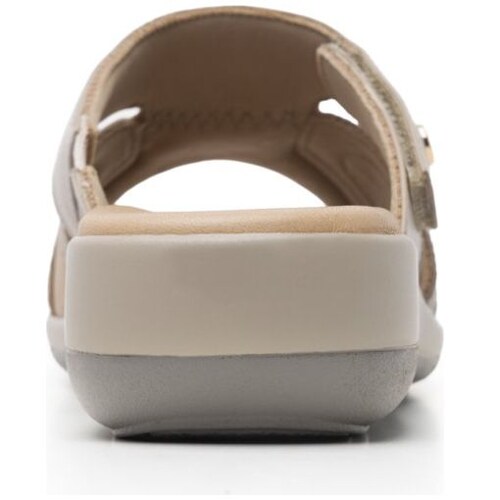 Sandalia en Diseño Flat Color Beige Flexi