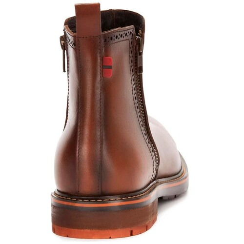 Bota en Piel Café Andrea Men para Hombre