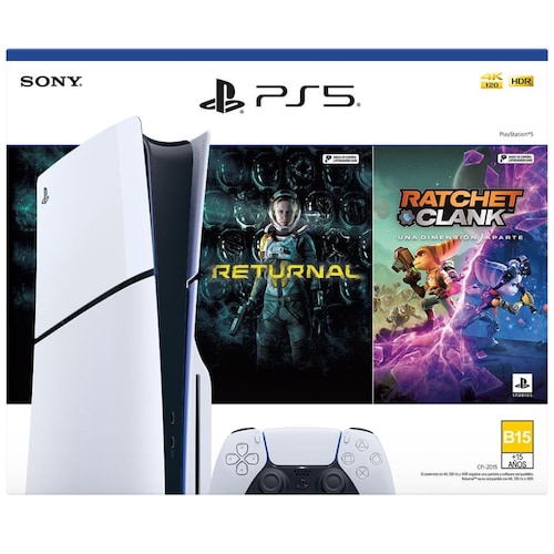 Consola Playstation®5 (Modelo Slim) con 2 Juegos - Versión Estándar
