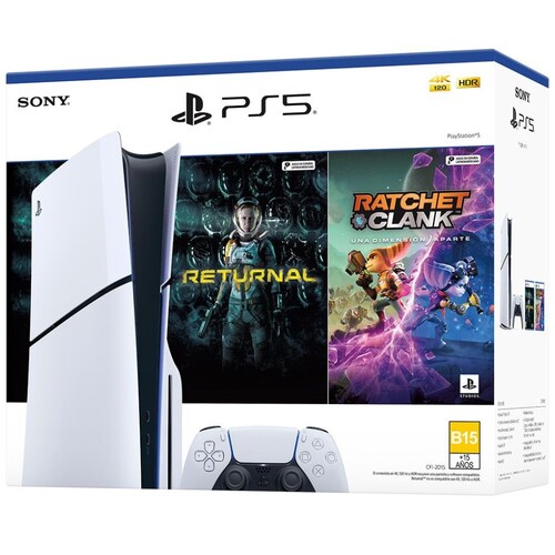 Consola Playstation®5 (Modelo Slim) con 2 Juegos - Versión Estándar