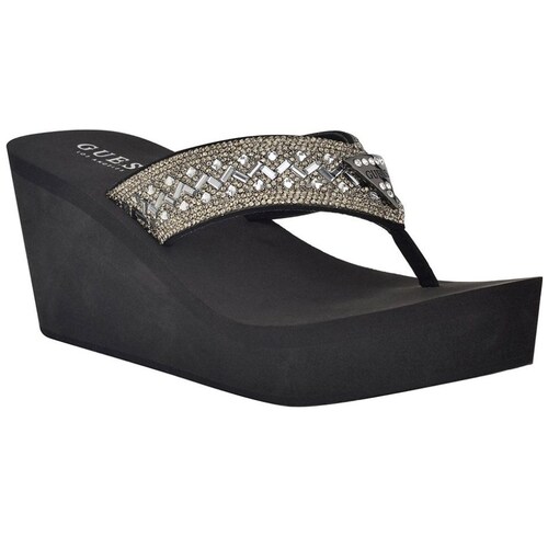 Sandalia Guess con Aplicación Logo para Mujer