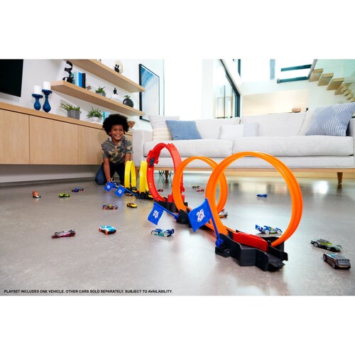 Hot Wheels Action Pista de Juguete Competencia Súper Loop