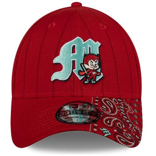 Gorra New Era 3930 Diablos Pinstripe Color Rojo (Unisex)