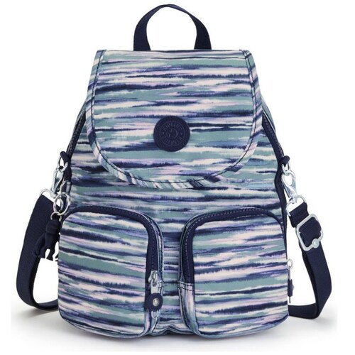 Mochila Kipling Firefly Up Brush Stripes para Mujer