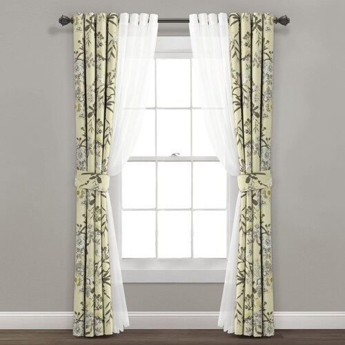 Cortina Botanic Garn Set  6 Piezas 1.04X .84 Ivory Triangle