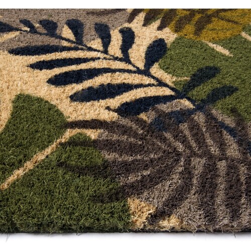 Tapete Entrada Abadi Hojas 75X45 Cm Multicolor