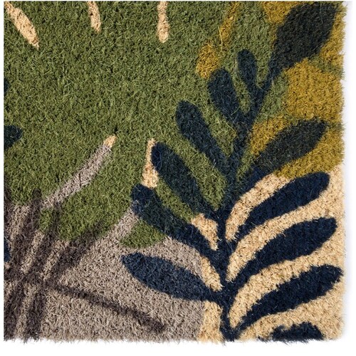 Tapete Entrada Abadi Hojas 75X45 Cm Multicolor