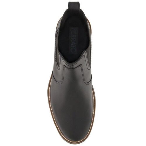 Bota Ferrato Piel Color Negro para Hombre