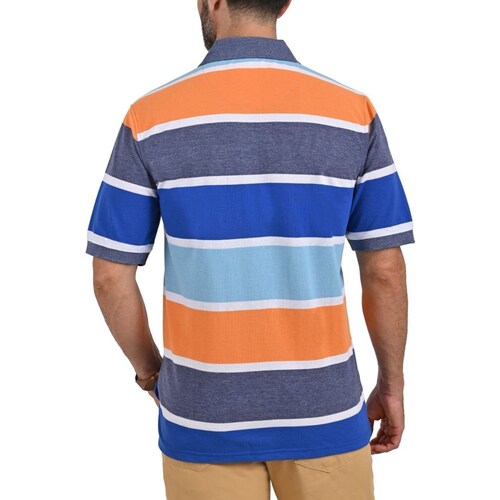 Playera Tipo Polo a Rayas Yale para Hombre Plus
