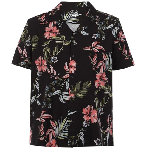 Camisa Flores Manga Corta J. Opus para Hombre Plus