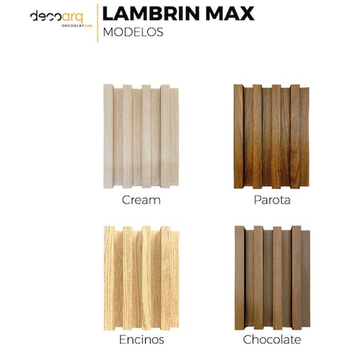 Lambrin Max Deco Pvc 280X16.8Cm Crema