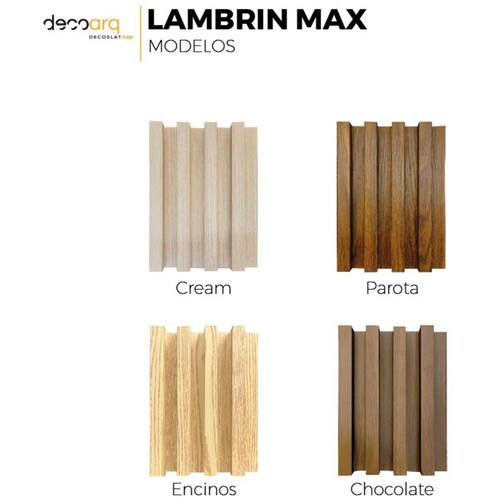Lambrin Max Deco Pvc 280X16.8Cm Chocolate