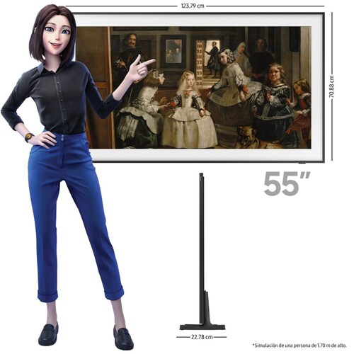 Pantalla Samsung 55 Pulgadas 4K The Frame Qn55Ls03Dafxzx