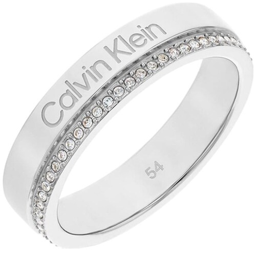 Anillo Acero Inoxidable y Cristal para Mujer Calvin Klein