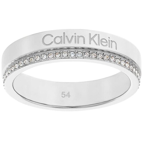 Anillo Acero Inoxidable y Cristal para Mujer Calvin Klein