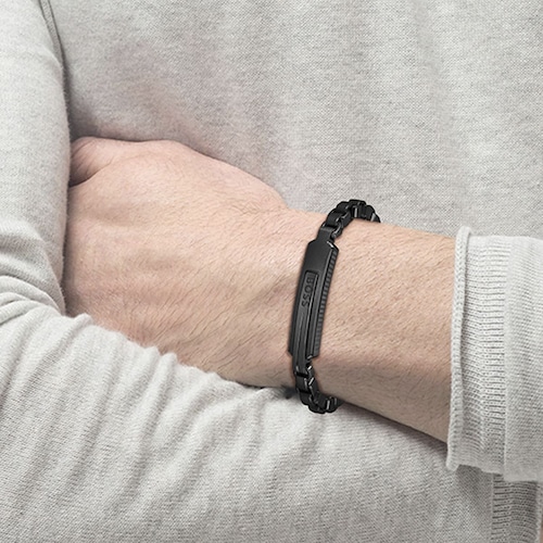 Brazalete  Boss de Acero Inoxidable  para Hombre