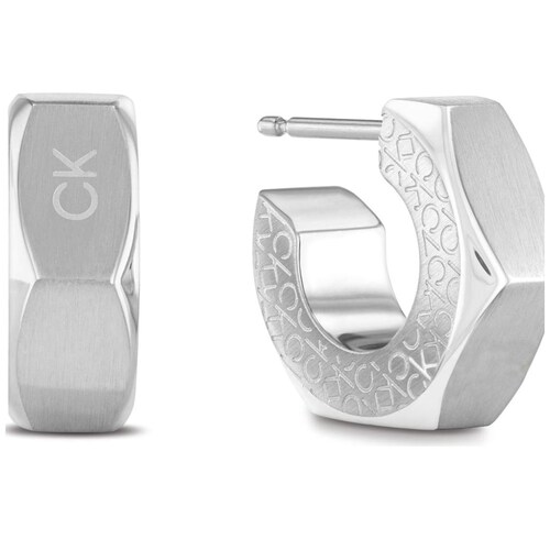 Aretes Calvin Klein de Acero Inoxidable Plateado para Mujer