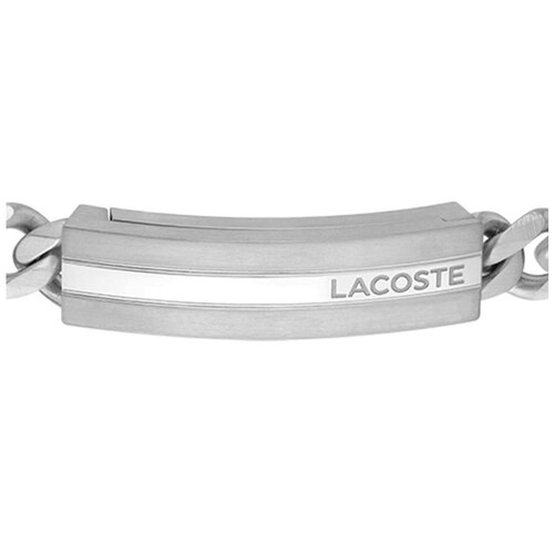 Brazalete  Lacoste de Acero Inoxidable Plateado para Hombre