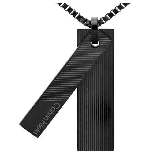 Collar Calvin Klein de Acero Inoxidable Negro para Hombre
