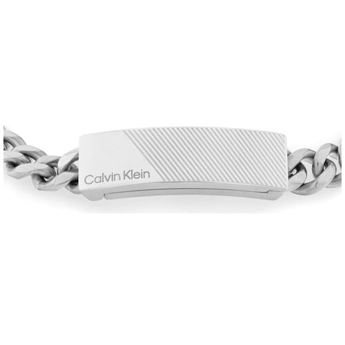 Brazalete  Calvin Klein de Acero Inoxidable Plateado para Hombre