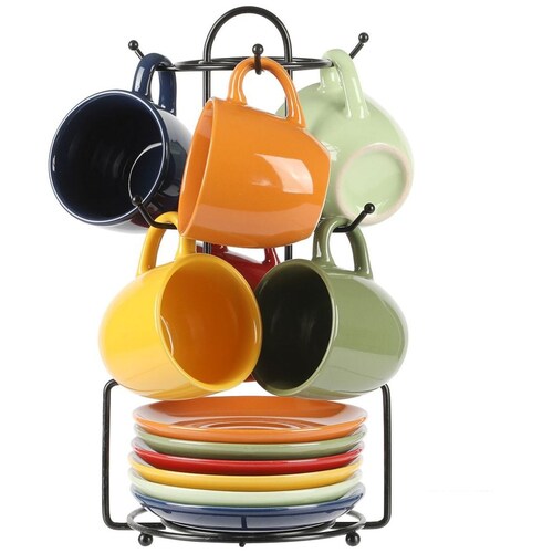 Set Espresso 13 Piezas Soporte Metal Gibson Home  Gibson Home