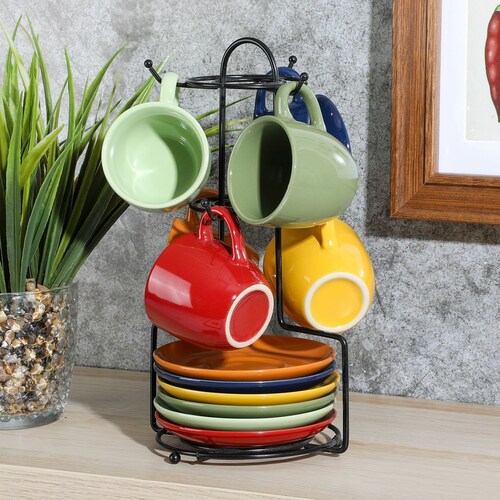 Set Espresso 13 Piezas Soporte Metal Gibson Home  Gibson Home