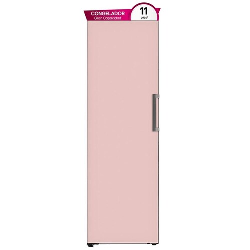 Congelador Vertical LG Color Rosa 11 Ft Gl71Bjp