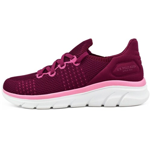 Tenis Us Polo con Agujeta Rosa