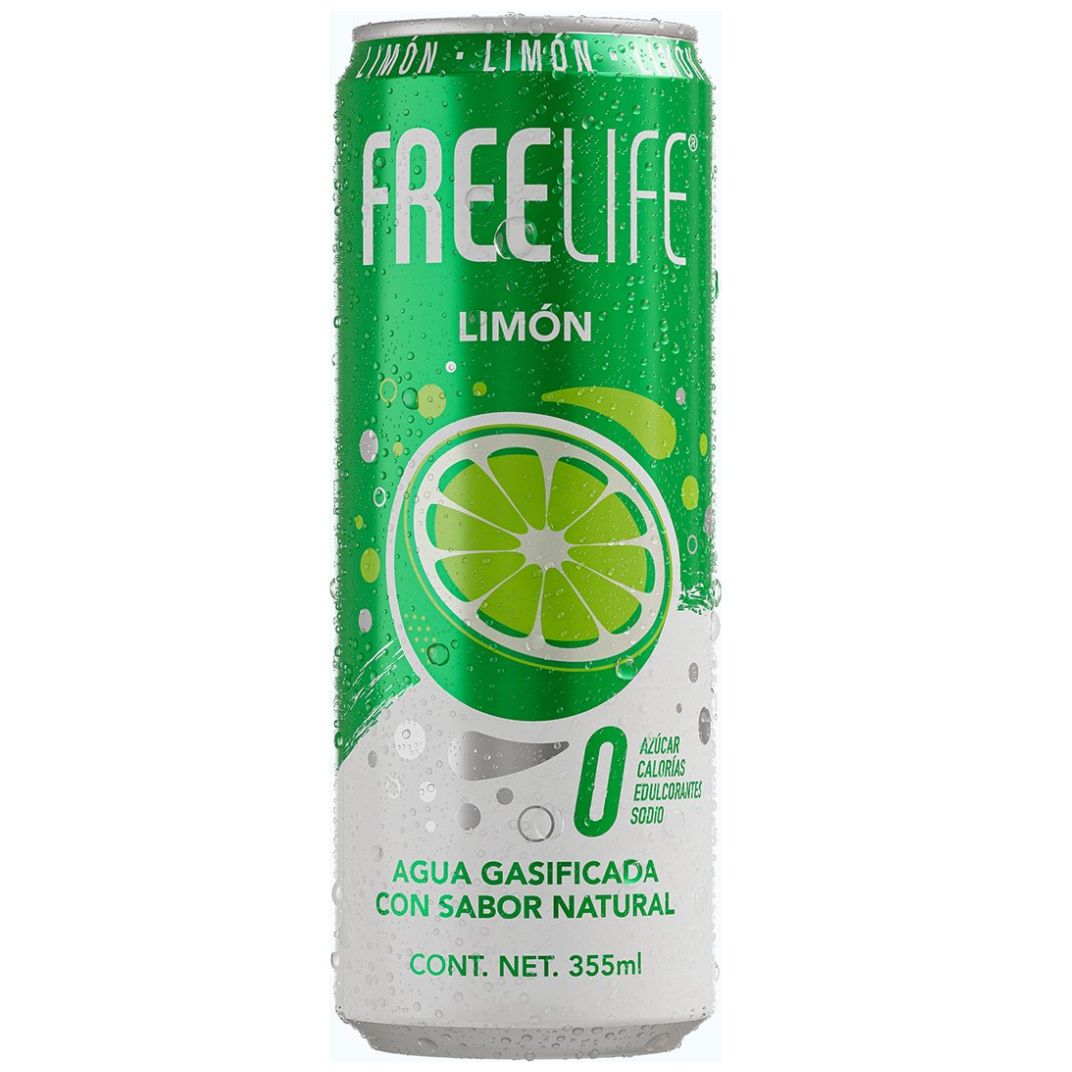 Agua Mineral Limón Freelife 355Ml