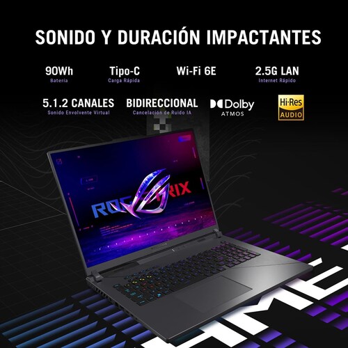 Laptop Asus Rog Strix G614Jvr Nvidia Geforce Rtx 4060 Intel Core I9 14Th 16Gb 1Tb Ssd