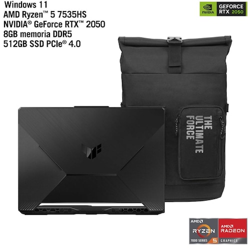 Laptop Asus Tuf Gaming Fa506Nf-Hn030W Ryzen 5 8 Ram 512 Gb Nvidia Rtx2050