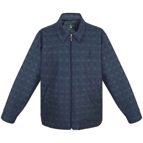 Chamarra Royal Polo Club Diseño a Cuadros para Hombre Plus
