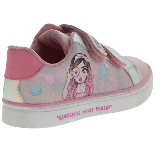 Tenis Mis Pastelitos 13-17 Rosa Personajes