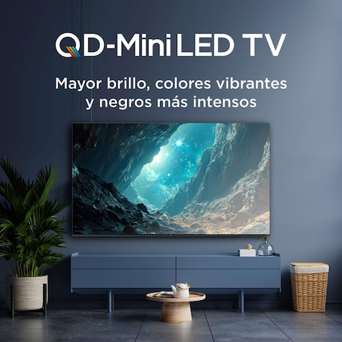Pantalla Tcl 55 Pulgadas 4K Qd-Miniled Google Tv 55Qm741G