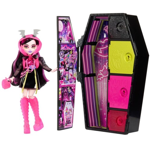 Skulltimates Secrets Sustos Neón Draculaura Monster High