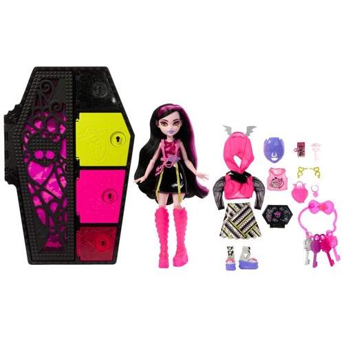 Skulltimates Secrets Sustos Neón Draculaura Monster High
