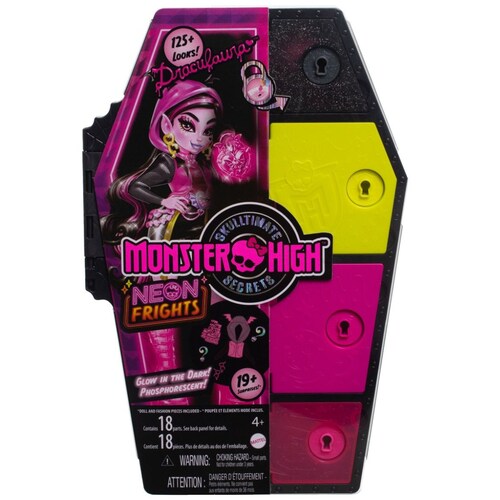 Skulltimates Secrets Sustos Neón Draculaura Monster High